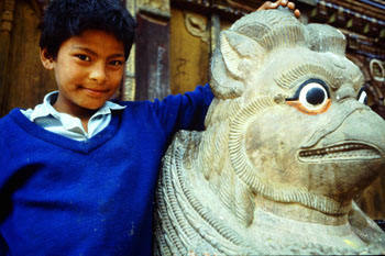 Kinder in Nepal