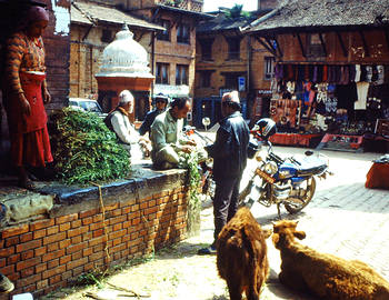 Altstadtleben in Bhaktapur