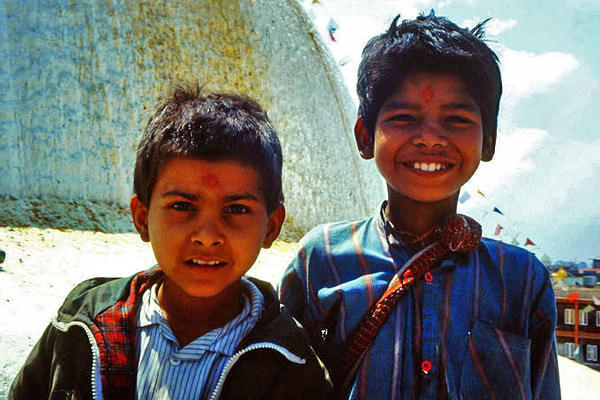 Kinder in Nepal