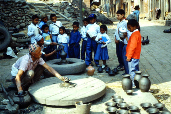 Kinder in Nepal