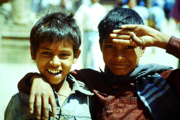 Kinder in Nepal