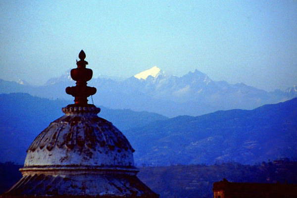 Landleben der Menschen im Kathmandutal