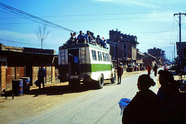 Landleben der Menschen im Kathmandutal