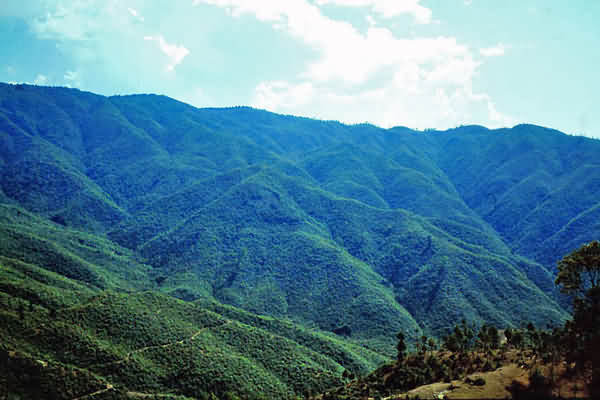 Landleben der Menschen im Kathmandutal