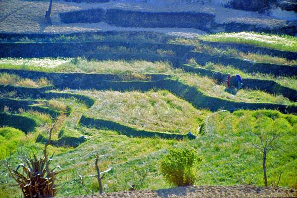 Landleben der Menschen im Kathmandutal