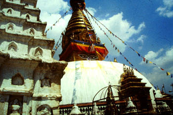 Tempelanlage Swayambhunath in Kathmandu