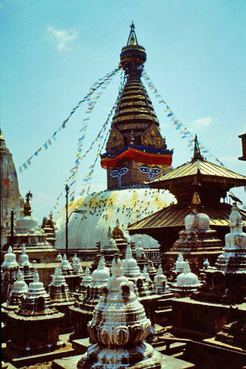 Tempelanlage Swayambhunath in Kathmandu