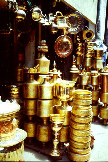 Kupfer und Metallwaren in Kathmandu 