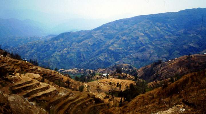 nach Nagarkot gehts steil nach oben